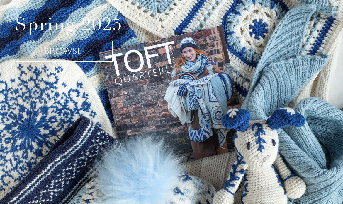 Spring 2025 crochet knit pattern magazine book toft
